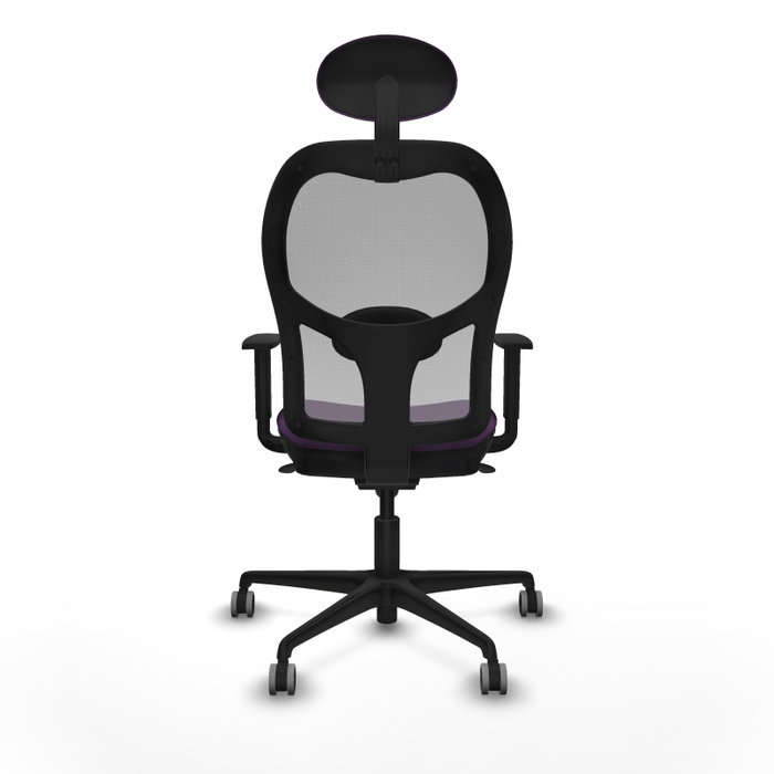 PIQUERAS Y CRESPO Silla de oficina Jorquera con mecanismo Sincro, Tela Morada y Malla Gris PIQUERAS Y CRESPO Silla de oficina Jorquera con mecanismo Sincro, Tela Morada y Malla Gris
