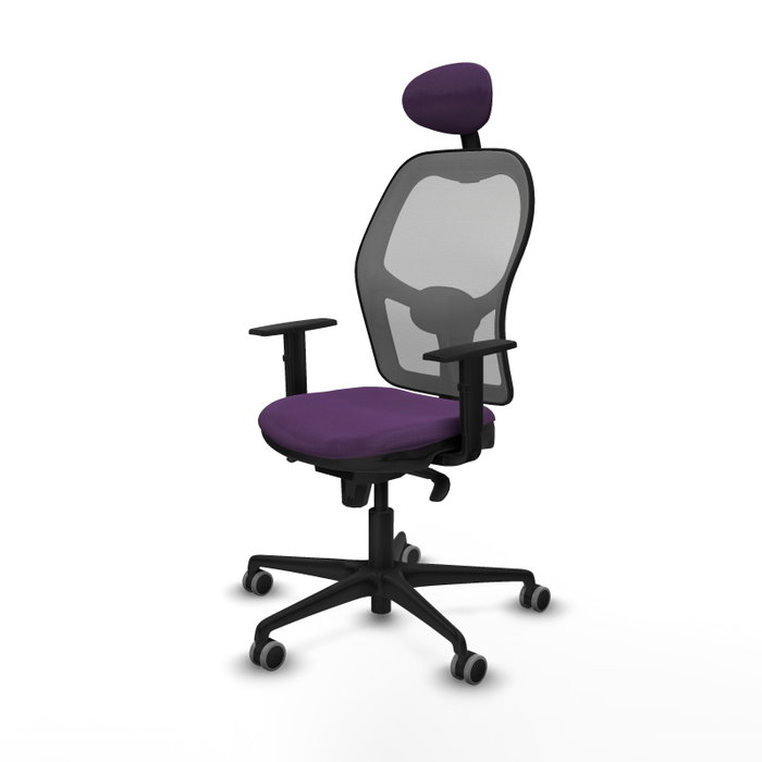 PIQUERAS Y CRESPO Silla de oficina Jorquera Morada y Gris con mecanismo Sincro PIQUERAS Y CRESPO Silla de oficina Jorquera Morada y Gris con mecanismo Sincro