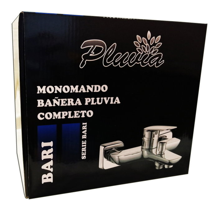 PLUVIA Bari Lux Grifo Monomando Completo para Bañera MT9011-3A