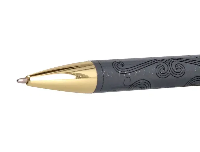 Belius Wild West Bolígrafo Aluminio Negro Dorado Tinta Azul Caja Diseño