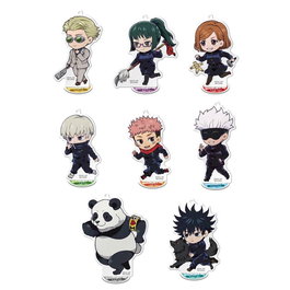 Megahouse Set de 8 Figuras Acrílicas Jujutsu Kaisen TokoToko Mascot Vol.19 - Figuritas Oficiales de 9 cm