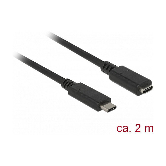 DeLOCK Cable de extensión USB-C (ST-BU) 2m Negro DeLOCK Cable de extensión USB-C (ST-BU) 2m Negro