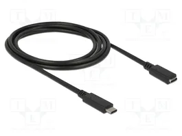DeLOCK Cable de extensión USB Type-C™ a USB Type-C™ 2 m, 5 Gbit/s, 60 W
