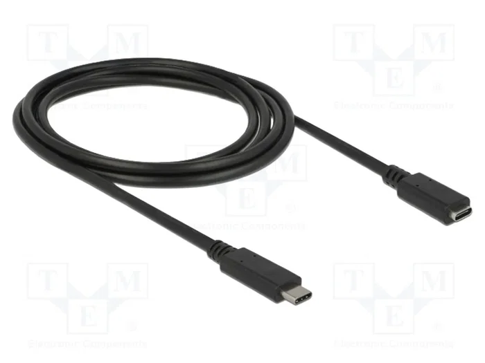 DeLOCK Cable de extensión USB Type-C™ a USB Type-C™ 2 m, 5 Gbit/s, 60 W DeLOCK Cable de extensión USB Type-C™ a USB Type-C™ 2 m, 5 Gbit/s, 60 W