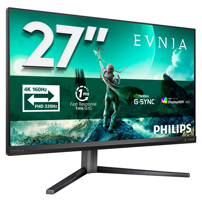 Philips Evnia 27M2N3800A/00 Monitor Gaming 27 4K UHD 160Hz 320Hz Fast IPS Black