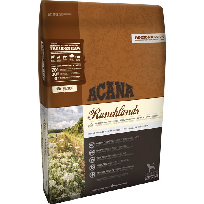 Acana Canine Adult Regionals Ranchlands Prairie 11,4 kg Acana Canine Adult Regionals Ranchlands Prairie 11,4 kg