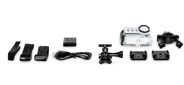 Nilox NXACXMIC Cámara Deportiva de Acción 4K Ultra HD 8 MP con Estabilizador EIS, Pantalla LCD 2", 56.2 g Ultraligera