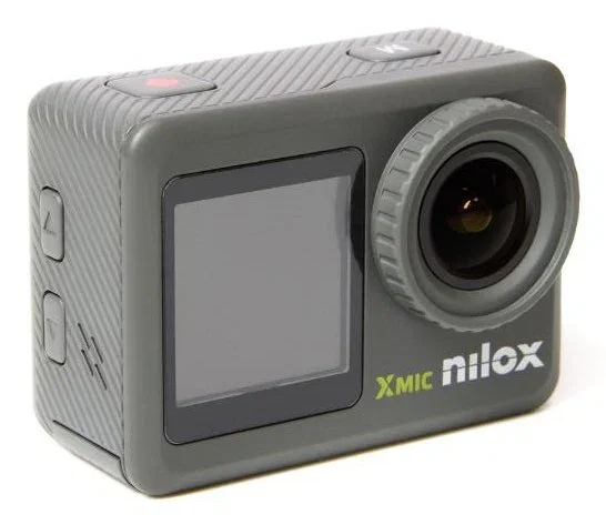 Nilox NXACXMIC Cámara Deportiva de Acción 4K Ultra HD 8 MP con Estabilizador EIS, Pantalla LCD 2", 56.2 g Ultraligera