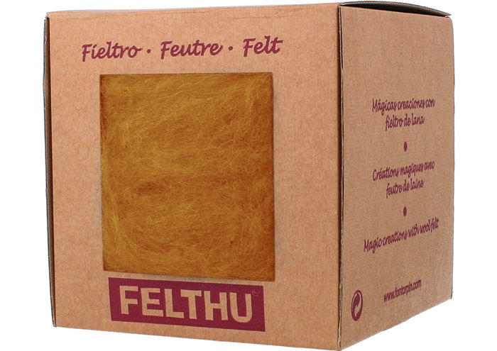 Felthu Fieltro de Lana Ocre 100g aprox.