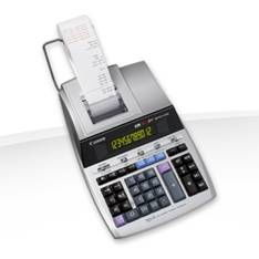 Canon Calculadora de Sobremesa Pro MP1211-LTSC, 12 Dígitos, Impresión 2 Colores, Funciones Financieras e Impositivas, Pantalla Ancha con Luz de Fondo, Plateado
