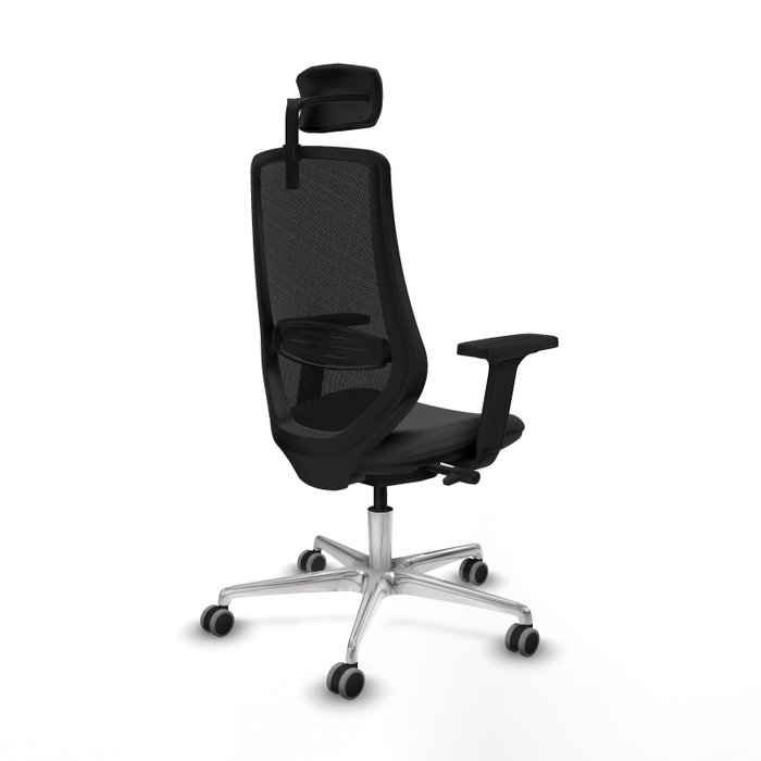 PIQUERAS Y CRESPO Silla de oficina Mardos con mecanismo Sincro/Traslack Gris oscuro y Negro