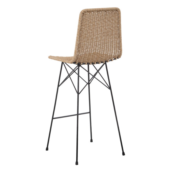 Taburete Natural-Negro Pp/Metal Salón 45 X 41 X 113 cm Taburete Natural-Negro Pp/Metal Salón 45 X 41 X 113 cm