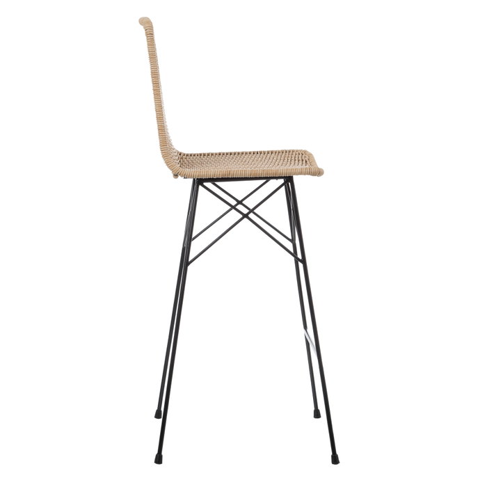 Taburete Natural-Negro Pp/Metal Salón 45 X 41 X 113 cm Taburete Natural-Negro Pp/Metal Salón 45 X 41 X 113 cm