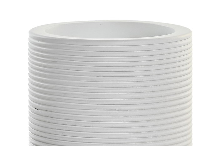 DKD Home Decor Vaso de Resina Blanco 8x8x10,5 cm