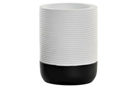 DKD Home Decor Vaso de Resina Blanco 8x8x10,5 cm