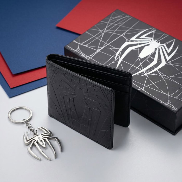 Cerdá Set de regalo cartera Spiderman con llavero
