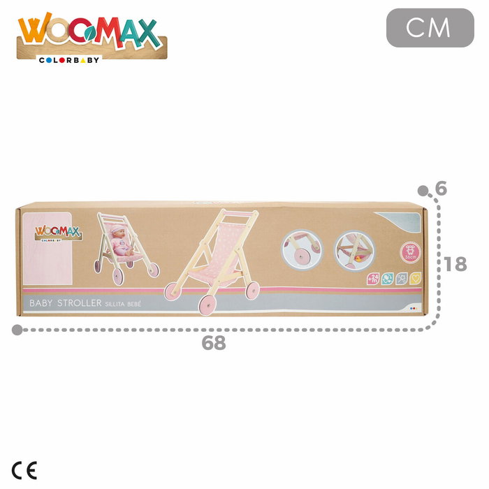 Carrito para Muñecas 33 x 44 x 51 cm (2 Unidades)