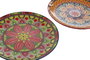 DKD Home Decor Platos de Gres Mandala Multicolor Surtido de 2 Diseños (Pack de 4) inevitablemente diseñado para su uso diario con estilo moderno y folk.