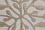 DKD Home Decor Decoración de Pared Indio Blanco Natural Mango Floral 2.5 x 60 x 60 cm Set de 4