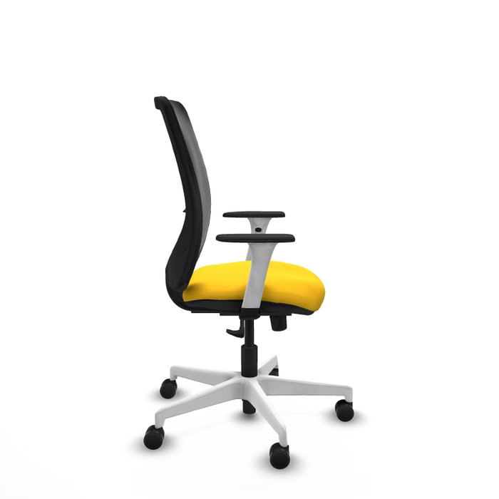 PIQUERAS Y CRESPO Silla de oficina Zulema con mecanismo Sincro, Amarillo y Negro PIQUERAS Y CRESPO Silla de oficina Zulema con mecanismo Sincro, Amarillo y Negro