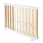 Roba Parque infantil plegable ROB4005317315423 - 75 x 100 cm - Altura regulable - Ruedas - Madera / Blanco