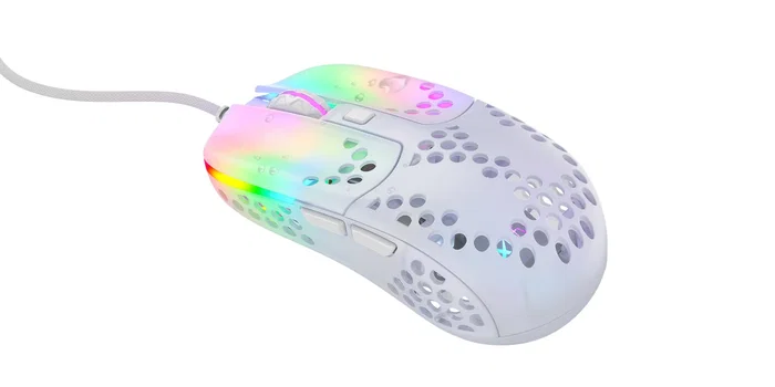 CHERRY XTRFY MZ1 Ratón Gaming Ambidextro Óptico 16000 DPI RGB Blanco Cable USB 1.8 m