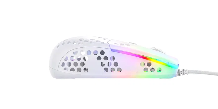 CHERRY XTRFY MZ1 Ratón Gaming Ambidextro Óptico 16000 DPI RGB Blanco Cable USB 1.8 m