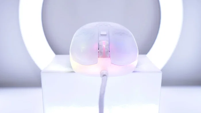 CHERRY XTRFY MZ1 Ratón Gaming Ambidextro Óptico 16000 DPI RGB Blanco Cable USB 1.8 m