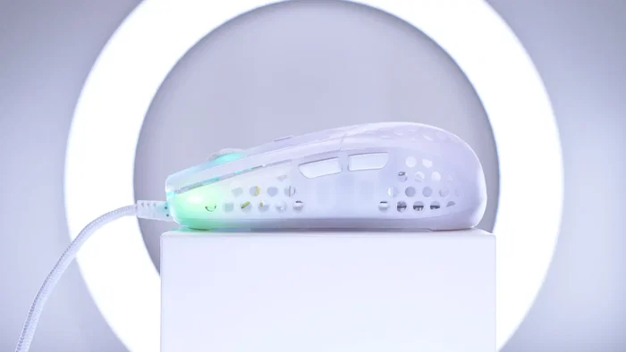 CHERRY XTRFY MZ1 Ratón Gaming Ambidextro Óptico 16000 DPI RGB Blanco Cable USB 1.8 m