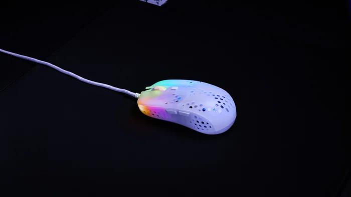 CHERRY XTRFY MZ1 Ratón Gaming Ambidextro Óptico 16000 DPI RGB Blanco Cable USB 1.8 m