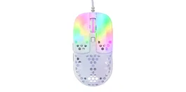 CHERRY XTRFY MZ1 Ratón Gaming Ambidextro Óptico 16000 DPI RGB Blanco Cable USB 1.8 m