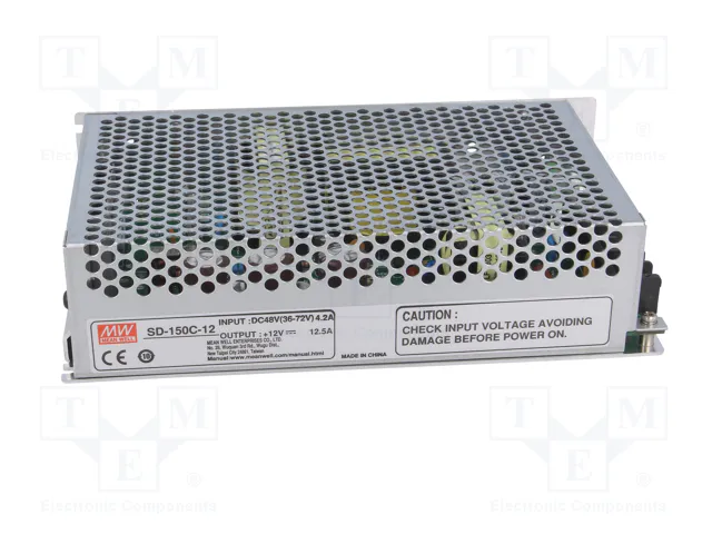 MEAN WELL SD-150C-12 Convertidor DC/DC 150W 36-72VDC a 12VDC 12,5A