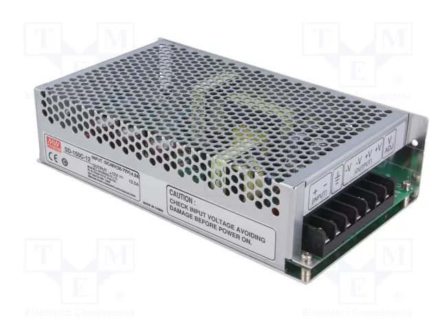 MEAN WELL SD-150C-12 Convertidor DC/DC 150W 36-72VDC a 12VDC 12,5A