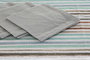 DKD Home Decor Mantel Casablanca 2022 Urban Set de 9 Azul Celeste Gris 250 x 150 cm