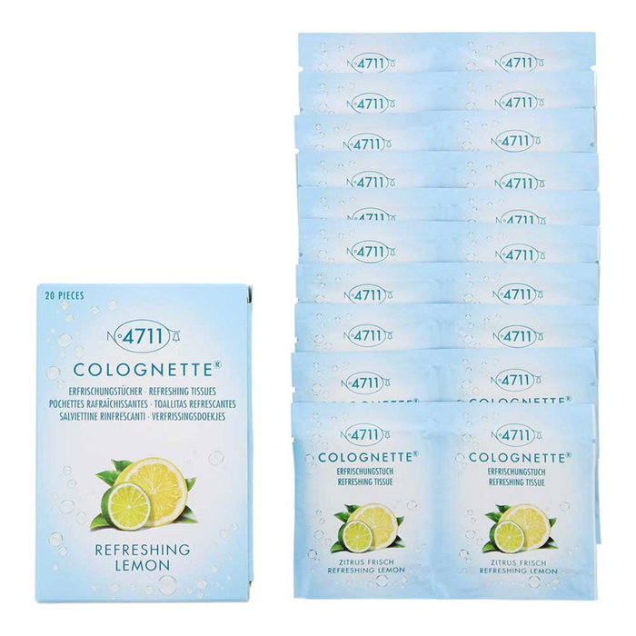 Mäurer & Wirtz 4711 Refreshing Lemon Tissue Pack - 20 Piezas Mäurer & Wirtz 4711 Refreshing Lemon Tissue Pack - 20 Piezas