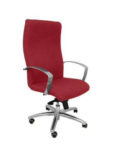 PIQUERAS Y CRESPO Sillón Caudete Granate con Mecanismo Basculante y Base de Aluminio PIQUERAS Y CRESPO Sillón Caudete Granate con Mecanismo Basculante y Base de Aluminio