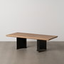Mesa Centro Natural Madera-Hierro Salón 150 X 70 X 43 cm