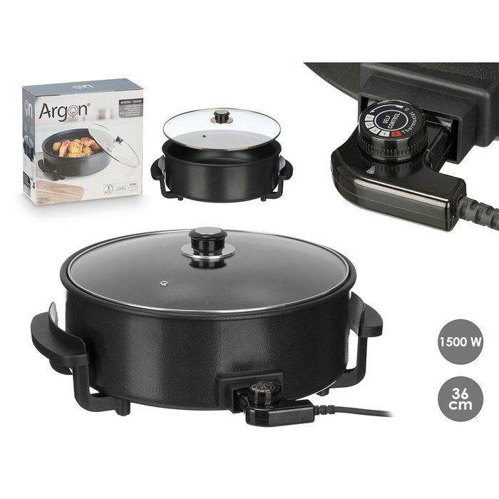 Argon Paellera Eléctrica de 36 cm, 1500W