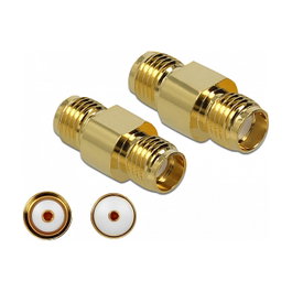 DeLOCK 89974 Adaptador SMA Buchse zu SMA Buchse 10 GHz Oro