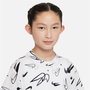 Camiseta de Manga Corta Infantil Nike Boxy Swooshfetti Blanco M