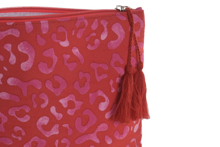 DKD Home Decor Neceser Mediterraneo Kenya Marron Rosa 5x25x20 cm 3 Unidades