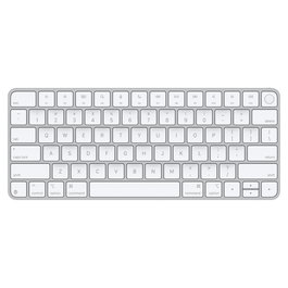 Apple Magic Keyboard with Touch ID for Mac models with Apple silicon - US English, Teclado Tenkeyless Inalámbrico y Alámbrico, QWERTY Plata