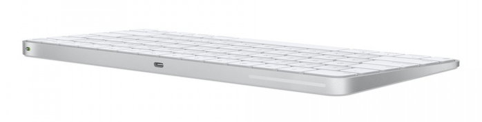 Apple Klawiatura Magic Keyboard (Touch ID) Inalámbrica Blanca Distribución Polaca
