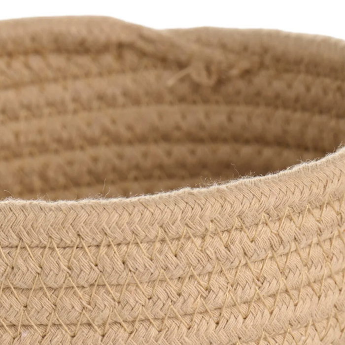 Day Cesta Redonda de Cuerda de Poliéster y Polipropileno, 16 cm x 10 cm, Surtido en Arena/Negro/Mezcla