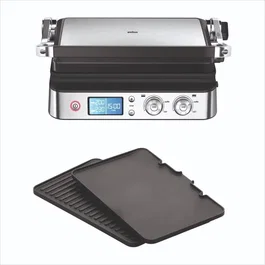 Braun Parrilla Multifunción Multi Grill 9 BRA1744095622160, 2000W, 3 Posiciones Calentamiento, Negro / Acero