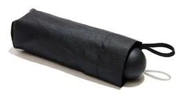Muitomas Paraguas Compacto Portátil Negro Poliéster y Metal, Tipo Octágono con Mango Antideslizante y Funda Impermeable, Paraguas Plegable para Hombre