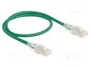 DeLOCK Cable de red Cat.6A RJ45 Slim 0,5 m verde