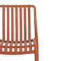 Silla Apilable Terracota Polipropileno 50 X 58 X 80 cm (Set de 2)
