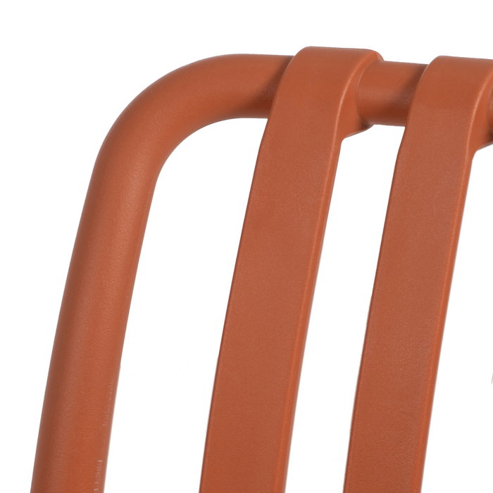 Silla Apilable Terracota Polipropileno 50 X 58 X 80 cm (Set de 2) Silla Apilable Terracota Polipropileno 50 X 58 X 80 cm (Set de 2)