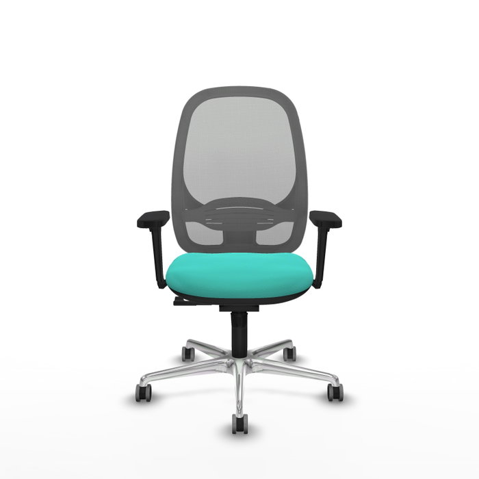 PIQUERAS Y CRESPO Silla de oficina Cilanco con mecanismo Sincro, Turquesa y Gris PIQUERAS Y CRESPO Silla de oficina Cilanco con mecanismo Sincro, Turquesa y Gris